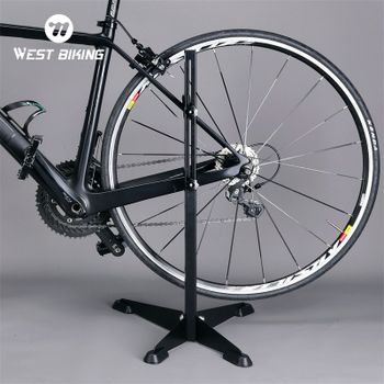 WEST BIKING-Soporte de estacionamiento para bicicleta, suelo extraíble, soporte de almacenamiento multiusos, ahorro de espacio, soporte de mantenimiento de bicicletas de carretera