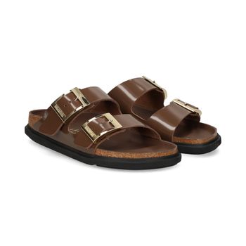 Birkenstock Sandalias Planas Mujer - Marrón Talla 41n
