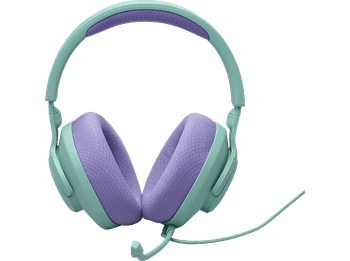 Auriculares gaming - JBL Quantum 100M2, Circumaurales, Diadema con cable, Micrófono, Cyan