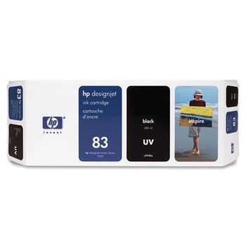 HP 83 Black Pigment-Based UV-Resistant Ink Cartridge