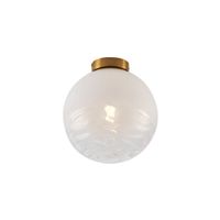 lampara techo diseno laton cristal blanco