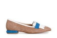 mocasines en piel de ante con flecos multi sand