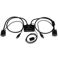 startech switch conmutador kvm de cable 2 puertos vga usb