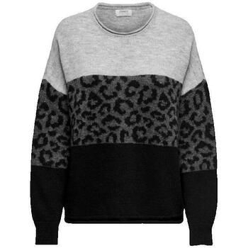 Only Jersey Pull motif léopard col rond para mujer