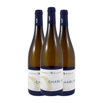 Vino Blanco Stéphanie Courtault & Vincent Michelet Chablis 75 Cl 12.5% Vol. (pack De 3 Unidades)