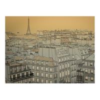 papel pintado 3d - buenas noches paris 400x309 cm