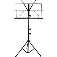 cm 7p16 - atril plegable  para partituras color negro plegable y portatil con bolsa de transporte incluida