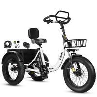 bicicleta electrica eskute t302 pro 250w 48v208ah plegable frenos disco blanco