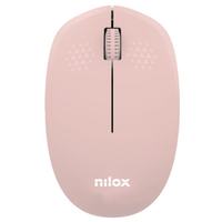 nilox raton wireless 1000 dpi 3 botones rosa