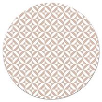 panorama alfombra vinilica geometria redonda rosa 150x150 cm