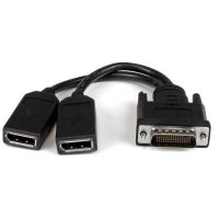 cable adaptador dms-59 a 2x displayport startech 20 cm 4k ultra hd