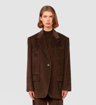 Weekend Max Mara para mujer. 2525046052600 Americana Formia marrón (S), Casual, Algodón