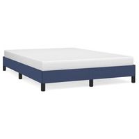 cama doble  cama para adultos  estructura de cama de tela azul 140x190 cm