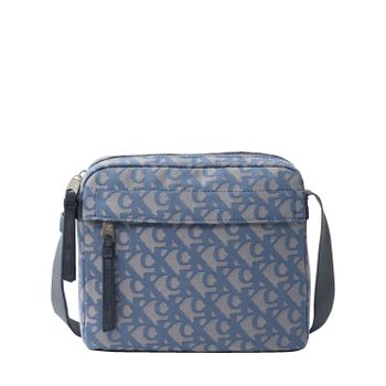 Calvin Klein Jeans. Bandolera denim de hombre con estampado monogram LV04G3175G-K6B