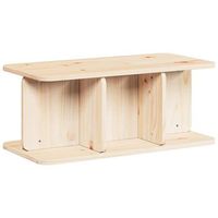 mesa de cafe natural 80 x 395 x 335 cm madera maciza de pino vidaxl