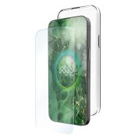myway funda compatible con apple iphone 16  protector pantalla vidrio templado plano
