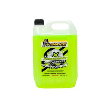 X-Sauce - Desengrasante para bicicletas X-Sauce Desengrasante Bicicleta 5L Fluor de alta eficacia para cadenas y transmisiones, fácil de aplicar con acción rápida y protección duradera contra