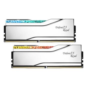 Memoria RAM G.Skill Trident Z5 Royal 64GB 2x32GB DDR5 6400MHz CL32 RGB plateado