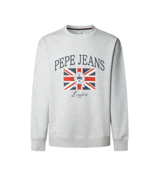 Pepe Jeans para hombre. PM5800025 Sudadera Mercer gris (XL), Casual, Algodón