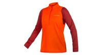 chaqueta endura fleece singletrack mujer paprika
