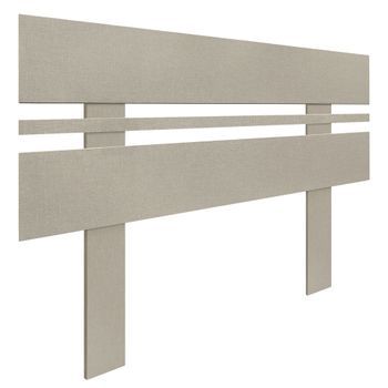 Dhome Cabecero Acabado Lino 90cm Horizontal Estilo Ancho Con Patas Madera Reciclada Dm Herrajes Incluidos (90cm Horizontal Ancho, Acabado Lino)