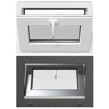 Ventana De Sótano Risor 60 X 40 Cm Pvc Y Vidrio Vidaxl