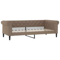 sofa cama cuero sintetico color capuchino 80x200 cm vidaxl