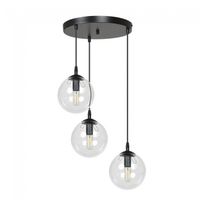 lampara colgante sagan transparente 3 luces