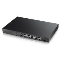 zyxel gs1900-24hp switch gestionado 24 puertos gigabit ethernet  2 sfp