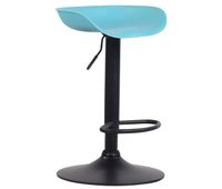 taburete anaheim con estructura de polipropileno plastico azul 43x52x67 cm
