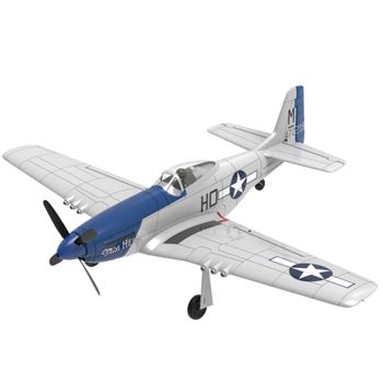 Eachine P-51D Miss Helen 2.4GHz 4CH envergadura de 500mm motor sin escobillas acrobacias de una tecla sistema de estabil