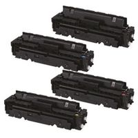 compatible multipack canon i-sensys mf641cw printer toner cartridges 4 pack -3024c002