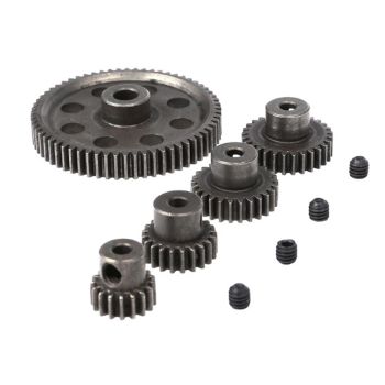 Engranajes diferenciales de metal de transmisión de 17T 21T 26T 29T 64T para motor de coche RC HSP 1/10 Camiones Motos P