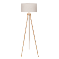 aigostar lampara de pie salon lampara vertical en madera luz pie con tripode removible para lectura decoracion dormitorio blanco