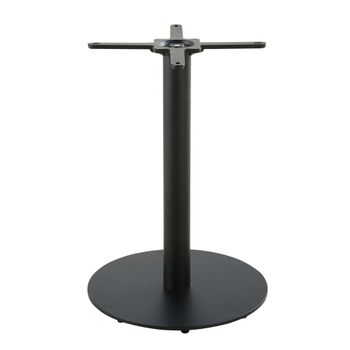 Pata de mesa de acero negro mate de 73 cm