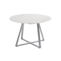 mesa de comedor loyd 120-160 x 120 cm extensible vicco
