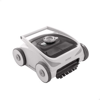 INTEX - Robot limpiafondos automático para piscinas desmontables, limpia fondos, paredes y línea de agua, capacidad 3 litros de residuos, con navegación inteligente, sin cables