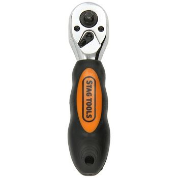 Stubby Dual Headed Ratchet 1/4