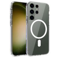 cool carcasa magnetica transparente para samsung s918 galaxy s23 ultra