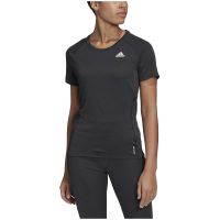 adidas womens adi runner t-shirt - black - l