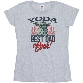 Disney Camiseta manga larga Mandalorian Dad para mujer