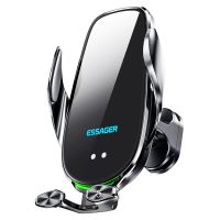 cargador inalambrico de soporte para telefono de coche mensaje a4 15w 10w 75w 5w con abrazadera de ventilacion de coche