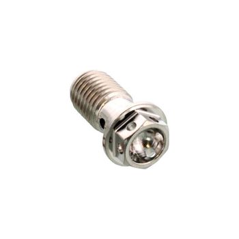 Tornillo banjo M10x1.25 simple racing inox gris