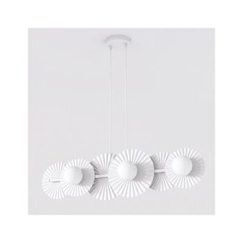 Lámpara de techo drino blanco (6 luces)