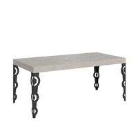 mesa extensible karamay premium cashmere 200460x90 cm con patas antracita