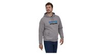 patagonia unisex p 6 logo uprisal hoodie grey