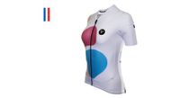 maillot lebram testanier mujer manga corta blanco ajuste