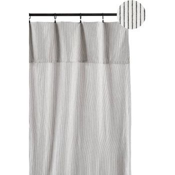 Cortina Leonie En Algodón Orgánico - Caviar - 280 X 140 Cm