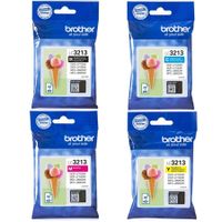 original multipack brother mfc-j890dw printer ink cartridges 4 pack -lc3213bk