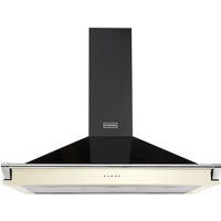 stoves richmond s900 chimney cooker hood - black  cream black